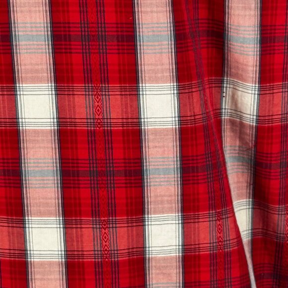 The best! Wrangler Retro Red, White, Blue Plaid Western Pearl Snap Shirt Sz M - Picture 8 of 11